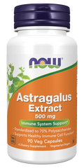 Extrato de astrágalo 500 mg NOW Foods – 90 cápsulas vegetais