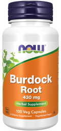 Raiz de bardana 430 mg NOW Foods – 100 cápsulas vegetais