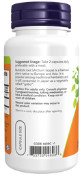 Raiz de bardana 430 mg NOW Foods – 100 cápsulas vegetais – imagem 3