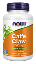Unha de gato 500 mg NOW Foods – 100 cápsulas vegetais
