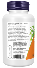 Raiz de dente-de-leão 500 mg NOW Foods – 100 cápsulas vegetais – imagem 3