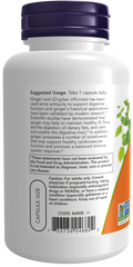 Gengibre em cápsulas 550 mg NOW Foods – 100 cápsulas vegetais – imagem 3