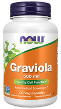 Graviola 500 mg NOW Foods – 100 cápsulas vegetais