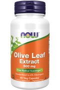 Extrato de folha de oliveira 500 mg NOW Foods – 60 cápsulas vegetais
