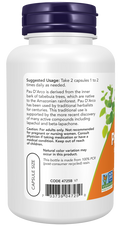 Pau d'arco 500 mg NOW Foods – 100 cápsulas vegetais – imagem 3