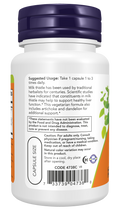 Cardo mariano Double Strength 300 mg NOW Foods – 50 cápsulas vegetais – imagem 3