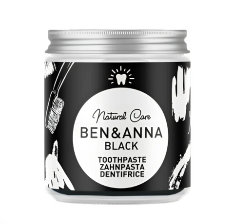 Dentífrico Natural Carvão - Frasco de vidro 100ml Ben&Anna