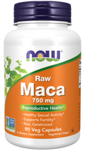 Maca peruana 750 mg NOW Foods – 90 cápsulas vegetais