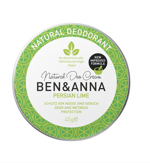 Natural Deodorant Cream - Persian Lime 45 gr. Ben&amp;Anna
