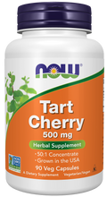 Cereja ácida Tart Cherry 500 mg NOW Foods – 90 cápsulas vegetais
