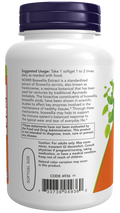 Boswellia extrato 500 mg NOW Foods – 90 cápsulas moles – imagem 3