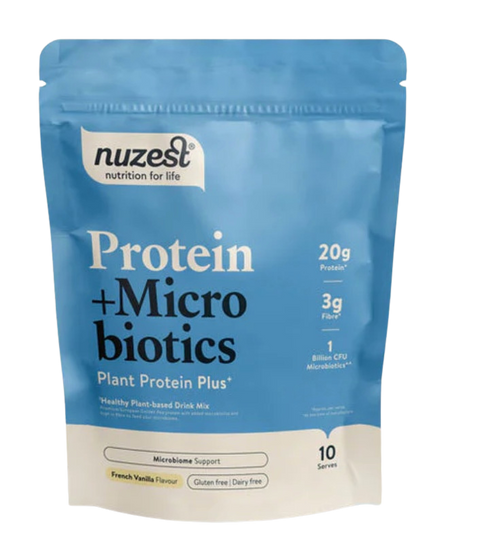 Protein + Microbiotics Chocolate 300 gr Nuzest