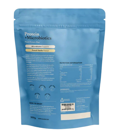 Protein + Microbiotics Chocolate 300 gr Nuzest