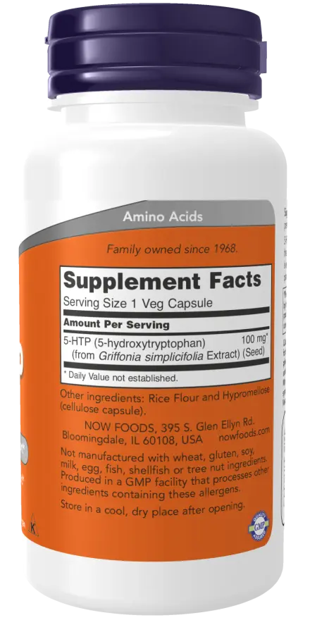 5 HTP 100 mg 60 Caps Now - Viva Saudável