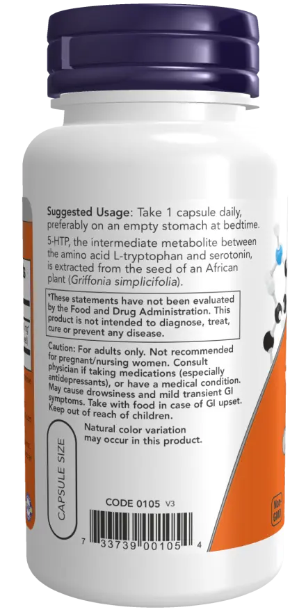 5 HTP 100 mg 60 Caps Now - Viva Saudável