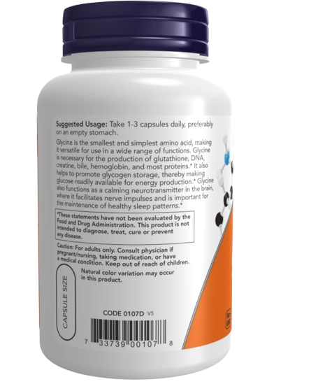 Glycine 1000 mg 100 caps Now