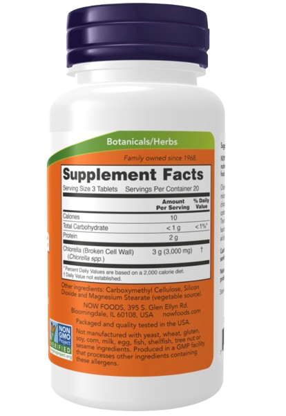 Chorella 1000 mg 60 Comp. Now