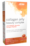 Colagénio hidrolisado em jelly NOW Foods sabor laranja – 10 sticks