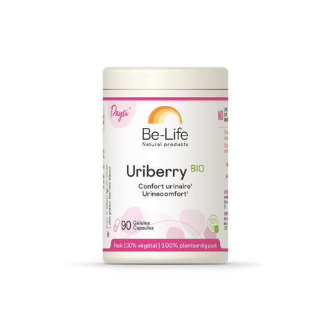Uriberry Be-Life, embalagem de 90 cápsulas com arando vermelho, urze e acerola biológicos