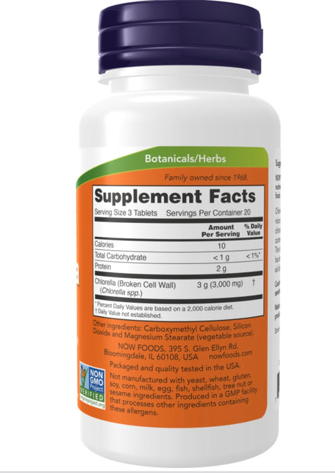 Chorella 1000 mg 60 Comp. Now