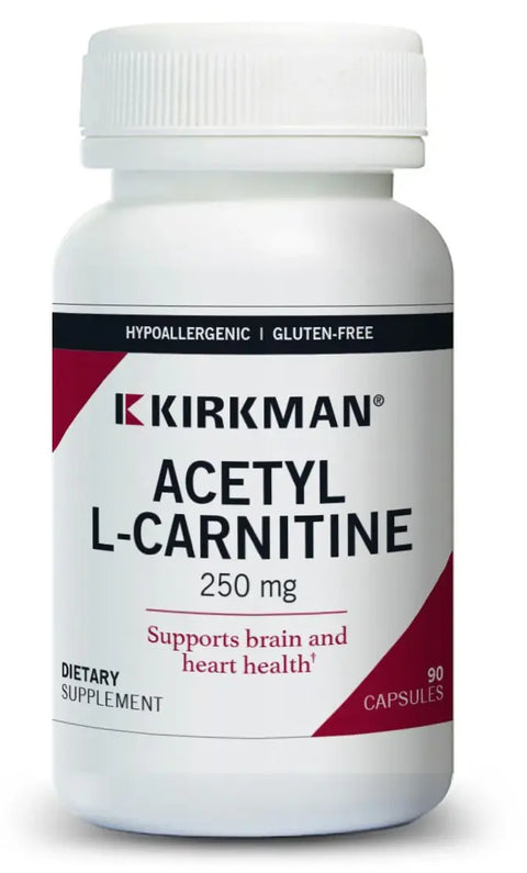Acetil-L-Carnitina 250 mg 90 cápsulas Kirkman Labs Kirkman