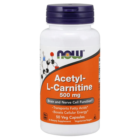 Acetyl- L-Carnitine 500mg 50caps Now - Viva Saudável