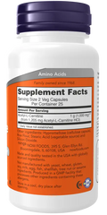 Acetyl- L-Carnitine 500mg 50caps Now NOW