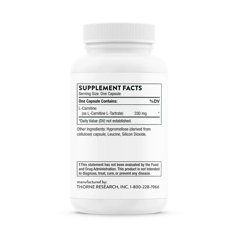 Acetyl-L-Carnitine 60 Caps Thorne Research - Viva Saudável