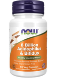 Acidophilus/Bifidus 8 Bilioes 60 Caps Now - Viva Saudável