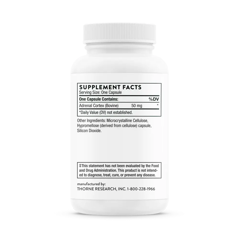 Adrenal Cortex Thorne 60 cápsulas – embalagem do produto