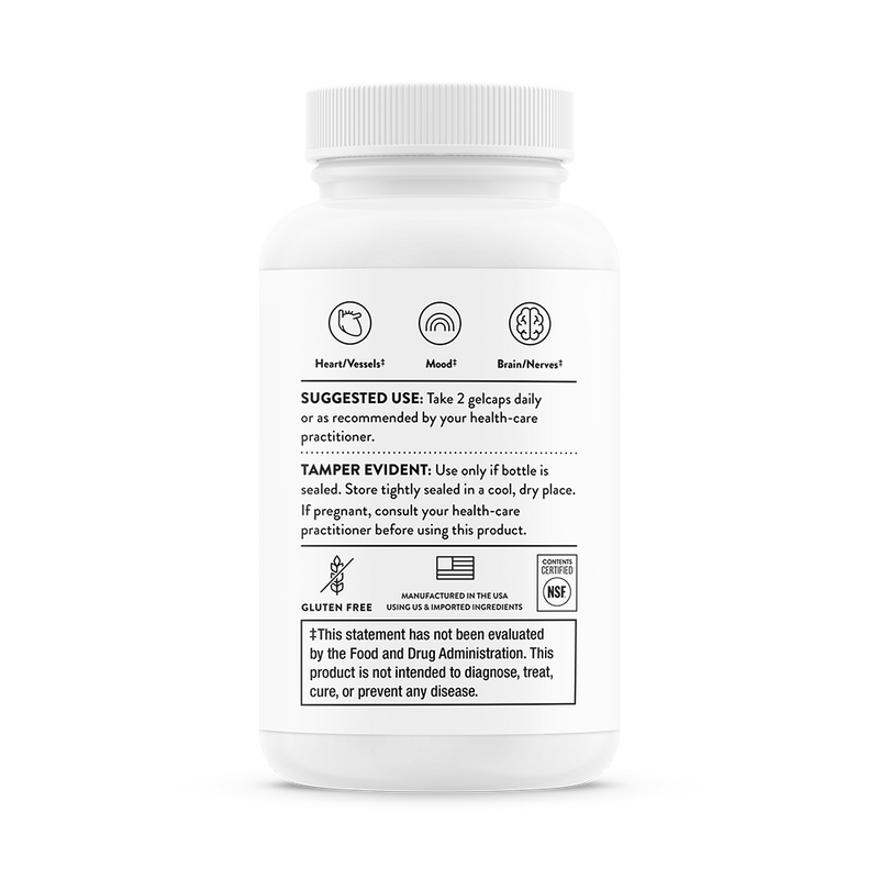 Advanced DHA 60 Gelcaps Thorne - Viva Saudável