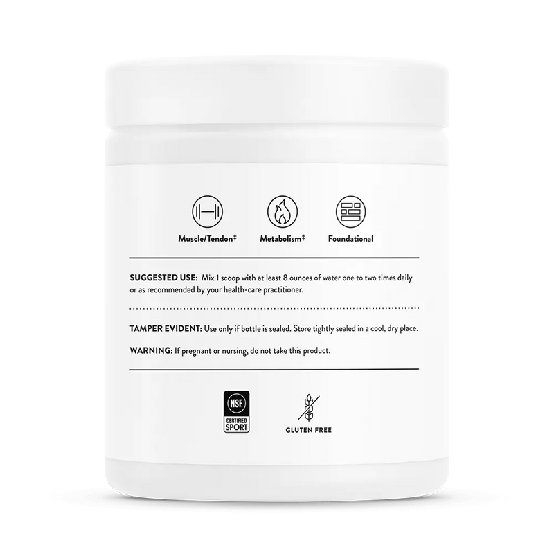 Thorne Research Amino Complex Lemon 231g - complexo de aminoácidos em pó sabor limão para recuperação muscular, manutenção da massa magra e performance desportiva