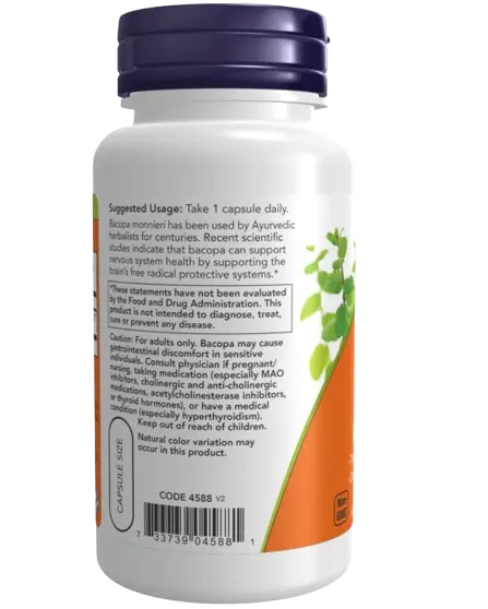 Bacopa Extract 450 mg 90 Vegcaps - Viva Saudável