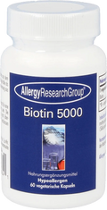 Biotin 5000 60 Caps Allergy Research Group - Viva Saudável