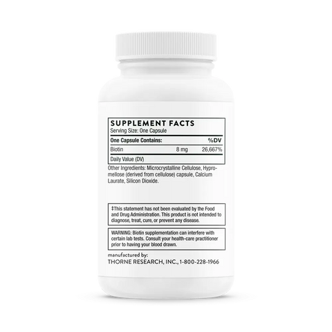 Biotin B8 60 Caps Thorne Thorne Research