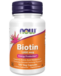Biotina 1000 mcg 100 Cápsulas Now Foods - Viva Saudável