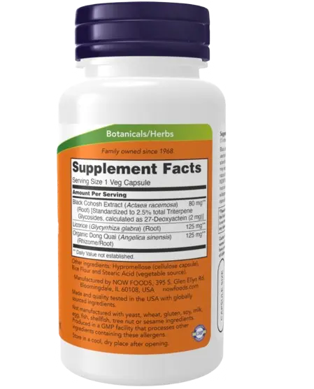 Black Cohosh 80 Mg 90 caps Now - Viva Saudável