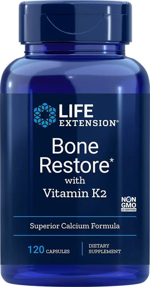 Bone Restore W/vitamina K2 120 cápsulas Life Extension Life Extension