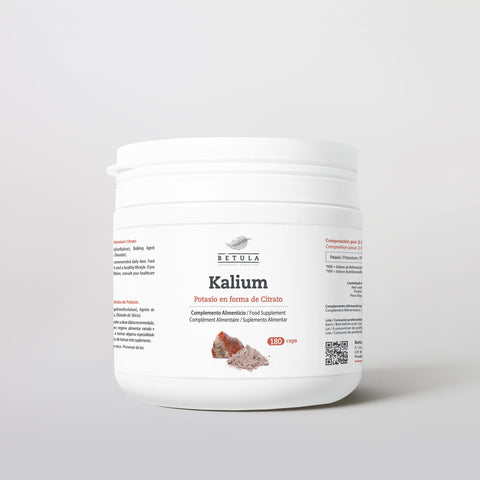 Kalium Bétula, citrato de potássio em cápsulas, frasco de 180 cápsulas