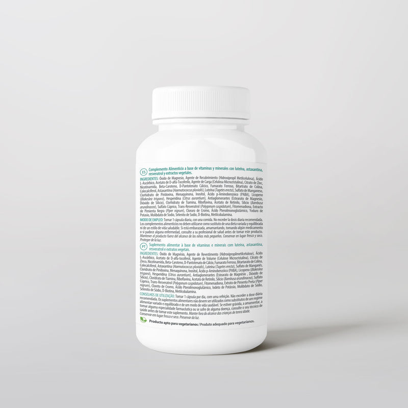 Multi-Bet 60 Caps Bétula — verso com tabela nutricional e ingredientes