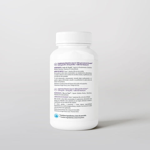 Omega 3 + D 60 Caps Bétula — vista lateral
