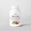 Vita C 500 Bétula, embalagem de 90 cápsulas vegetais de vitamina C com rosa mosqueta e gengibre