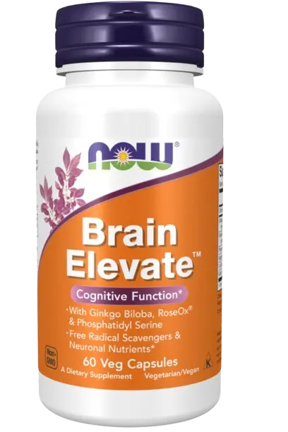 Brain Elevate 60 caps Now - Viva Saudável