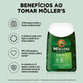 Möller's Ómega-3 Uso Diário 112 cápsulas com vitaminas D, A e E – benefícios