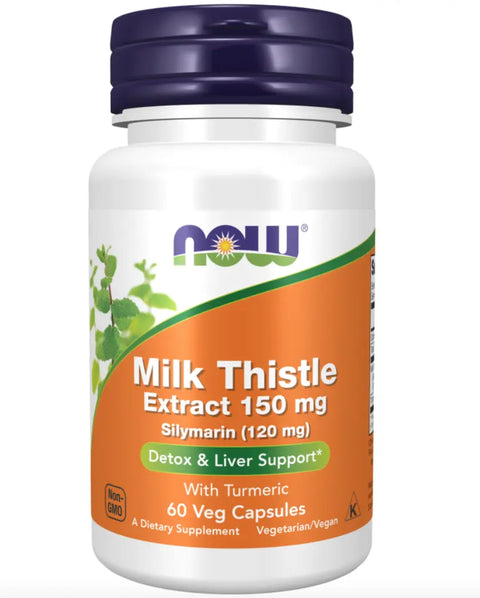 Cardo Mariano + Curcumin 150 mg 120 Caps Now - Viva Saudável