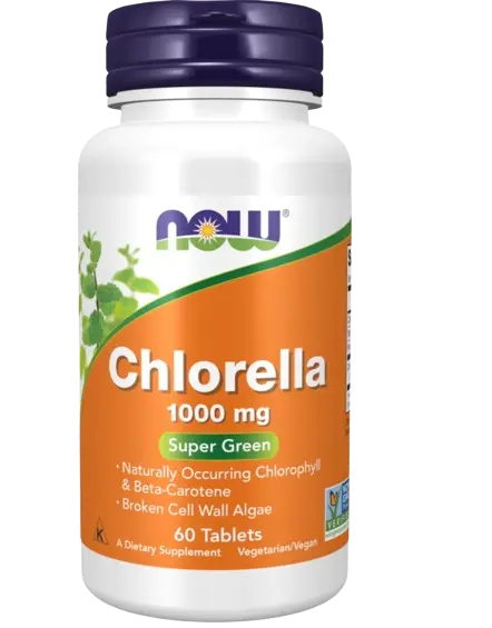 Chlorella 1000 mg 60 Comp. Now - Viva Saudável