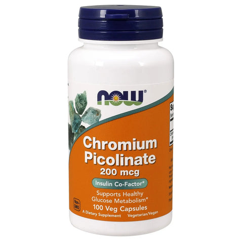 Chromium Picolinate 200 mcg 100 Caps Now - Viva Saudável