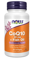 Co-Enzyme Q10 C/Omega 60mg 60caps Now NOW
