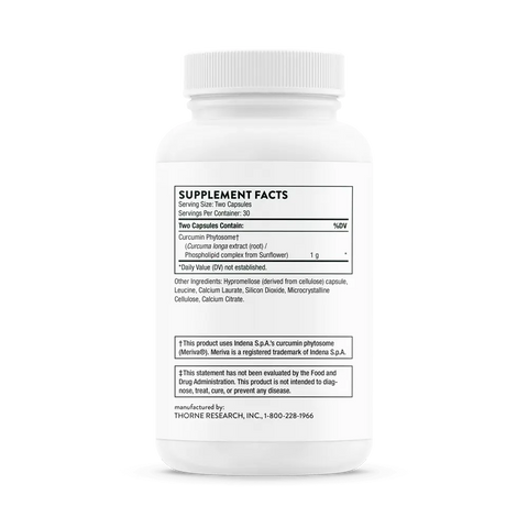 Curcumin Phytosome 1000 mg 60 Caps Thorne Thorne Research
