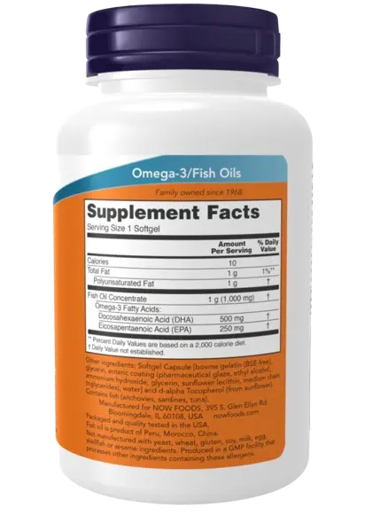 DHA Alta Potencia 500 mg 90 Caps Now - Viva Saudável